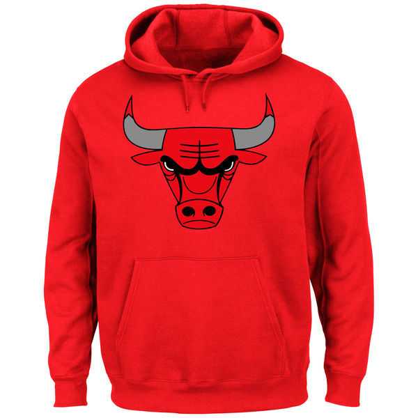 Men's Chicago Bulls Majestic Current Logo Tech Patch Pullover Hoodie - Red,We sell and wholesale Men's Chicago Bulls Majestic Current Logo Tech Patch Pullover Hoodie - Red on line form chian!